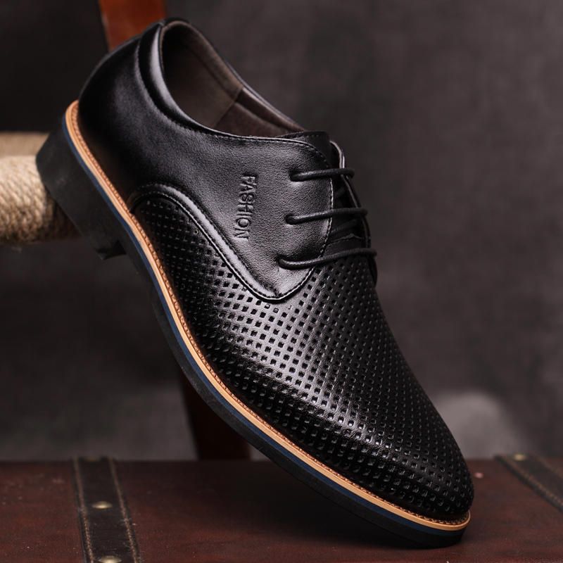 Microfibre Respirant Hollow Out Business Casual Oxfords