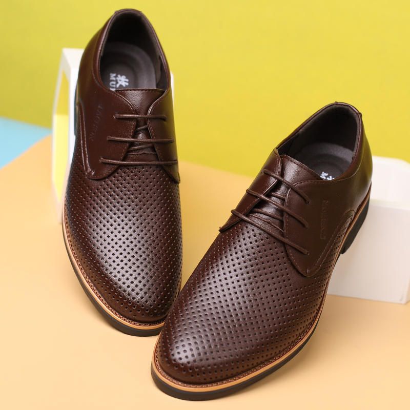 Microfibre Respirant Hollow Out Business Casual Oxfords