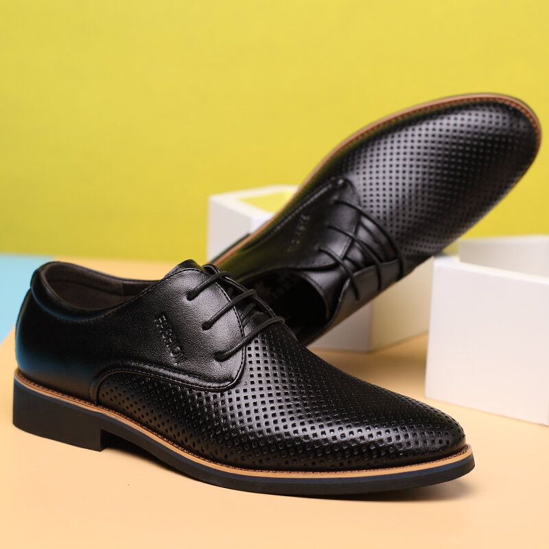 Microfibre Respirant Hollow Out Business Casual Oxfords