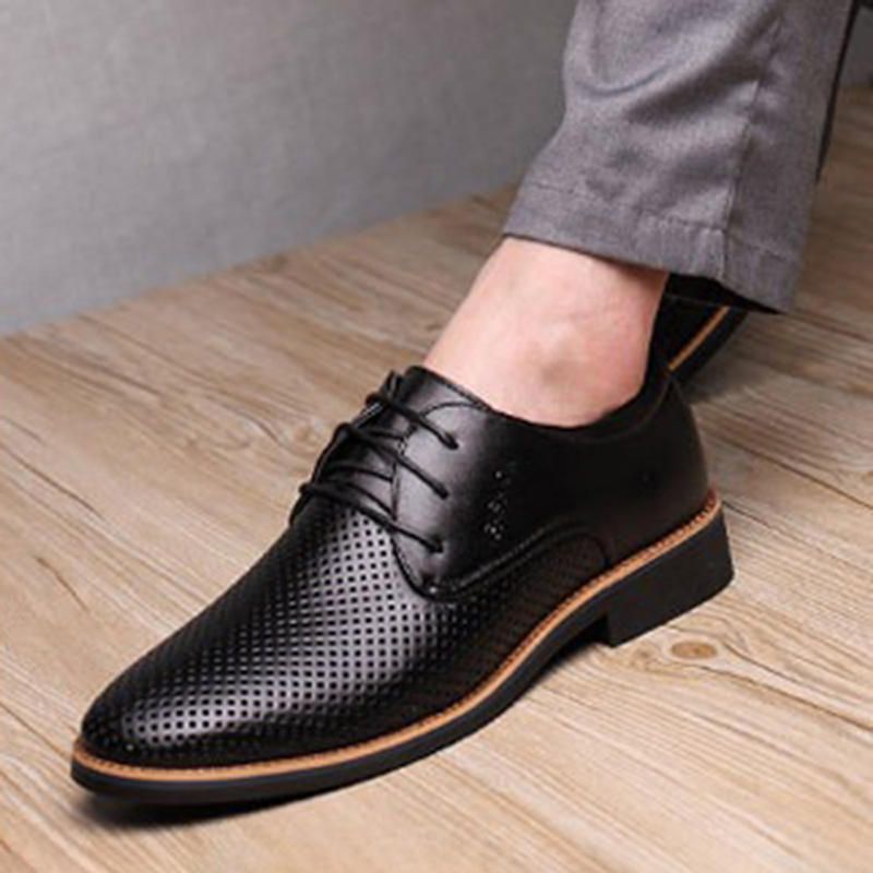 Microfibre Respirant Hollow Out Business Casual Oxfords