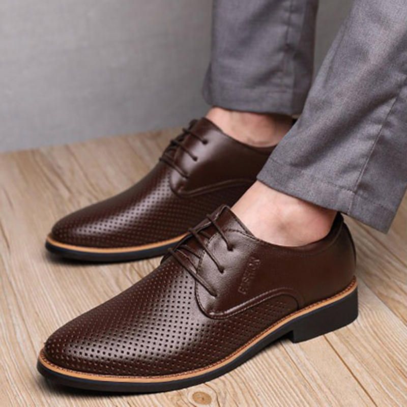 Microfibre Respirant Hollow Out Business Casual Oxfords