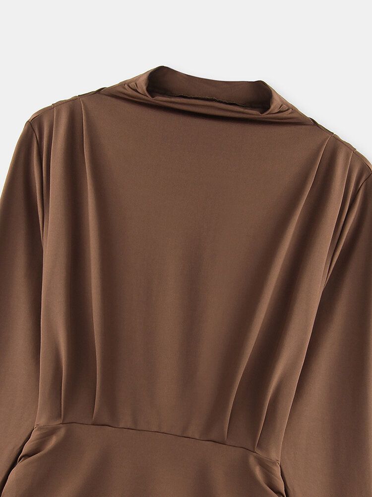 Mini Robes Décontractées À Manches Longues Pour Femmes