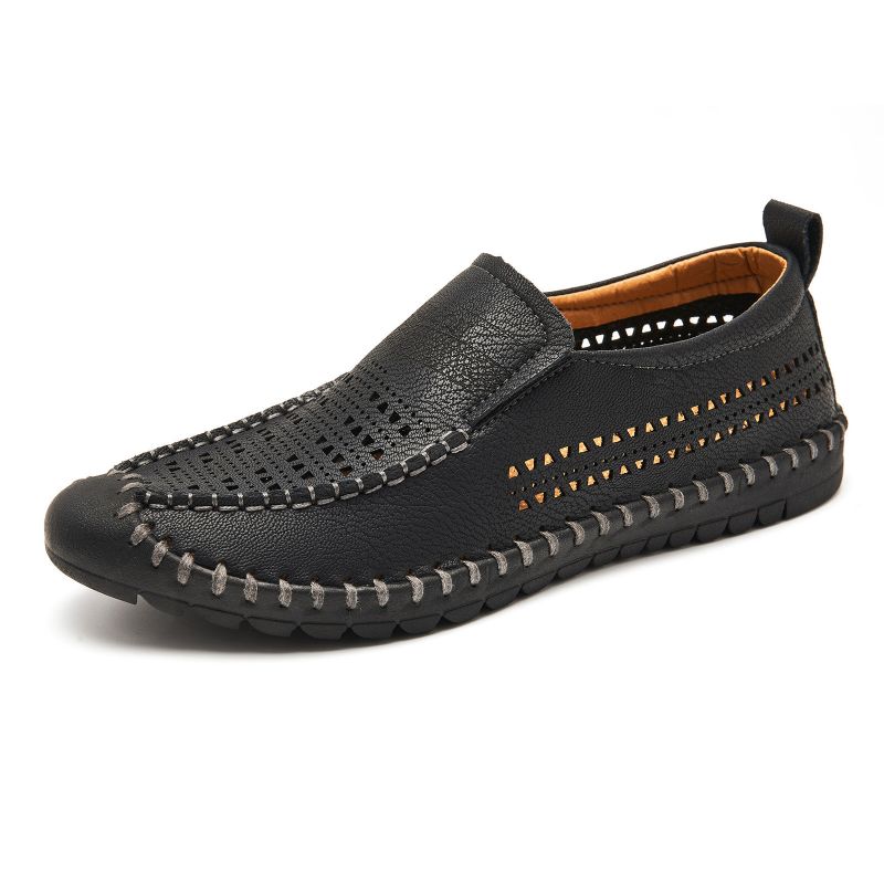 Mocassins Cousus À La Main Respirants Et Antidérapants Pour Hommes