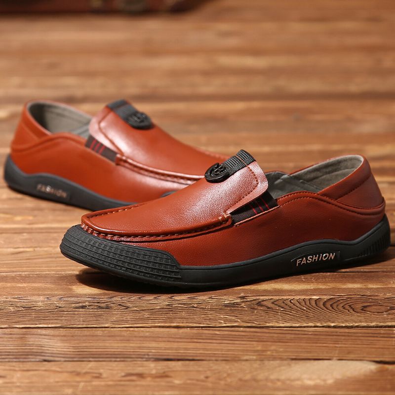 Mocassins De Marche Décontractés Pour Hommes De Couleur Pure