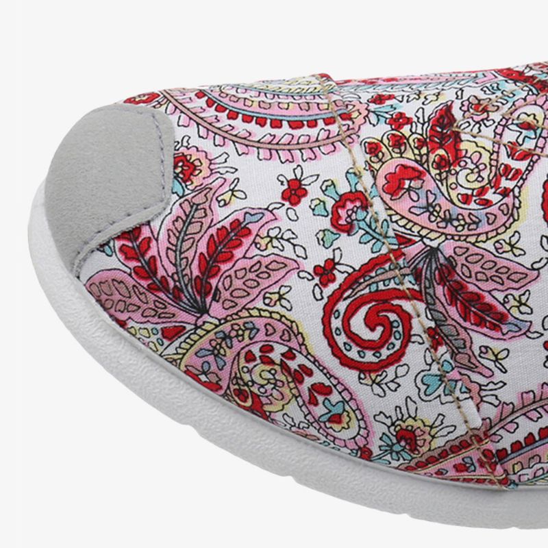 Mocassins Plats À Enfiler En Tissu Doux Pour Femmes