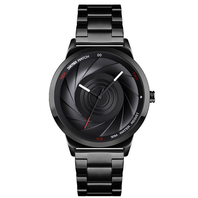 Mode Business Style Hommes Montre 3d Dail Étanche En Acier Inoxydable Quartz Montres