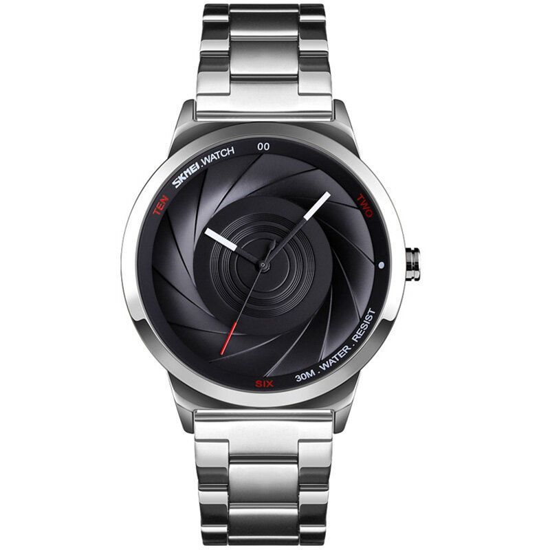 Mode Business Style Hommes Montre 3d Dail Étanche En Acier Inoxydable Quartz Montres