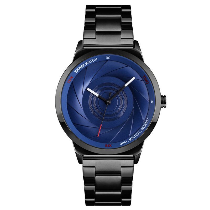 Mode Business Style Hommes Montre 3d Dail Étanche En Acier Inoxydable Quartz Montres