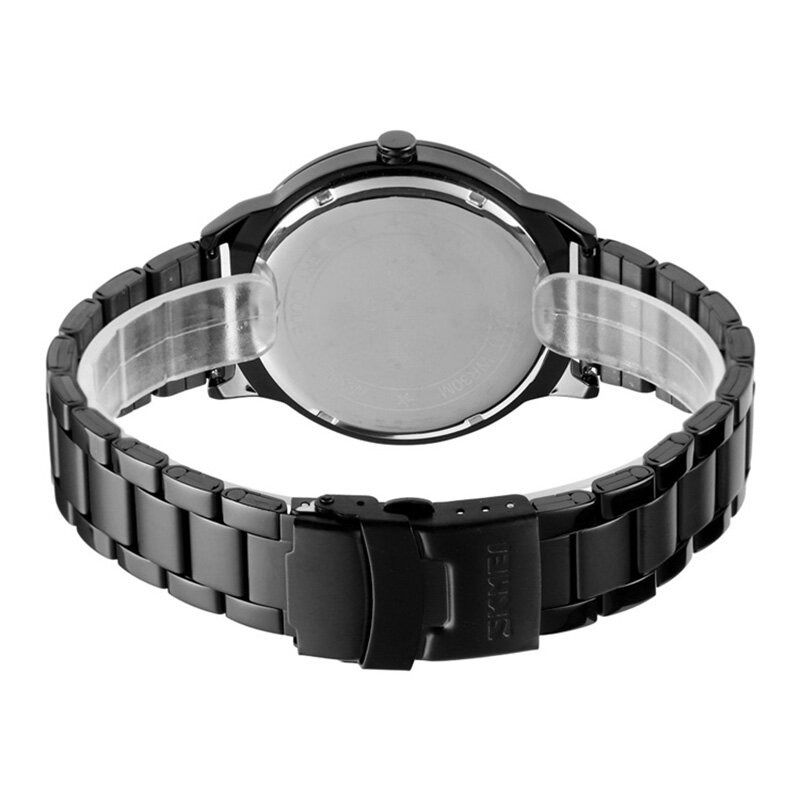 Mode Business Style Hommes Montre 3d Dail Étanche En Acier Inoxydable Quartz Montres