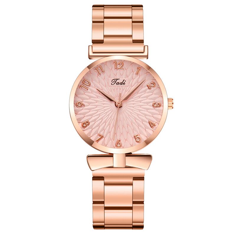 Mode Casual Femmes Montre-bracelet Alliage Montre-bracelet Bracelet Étanche Montres À Quartz