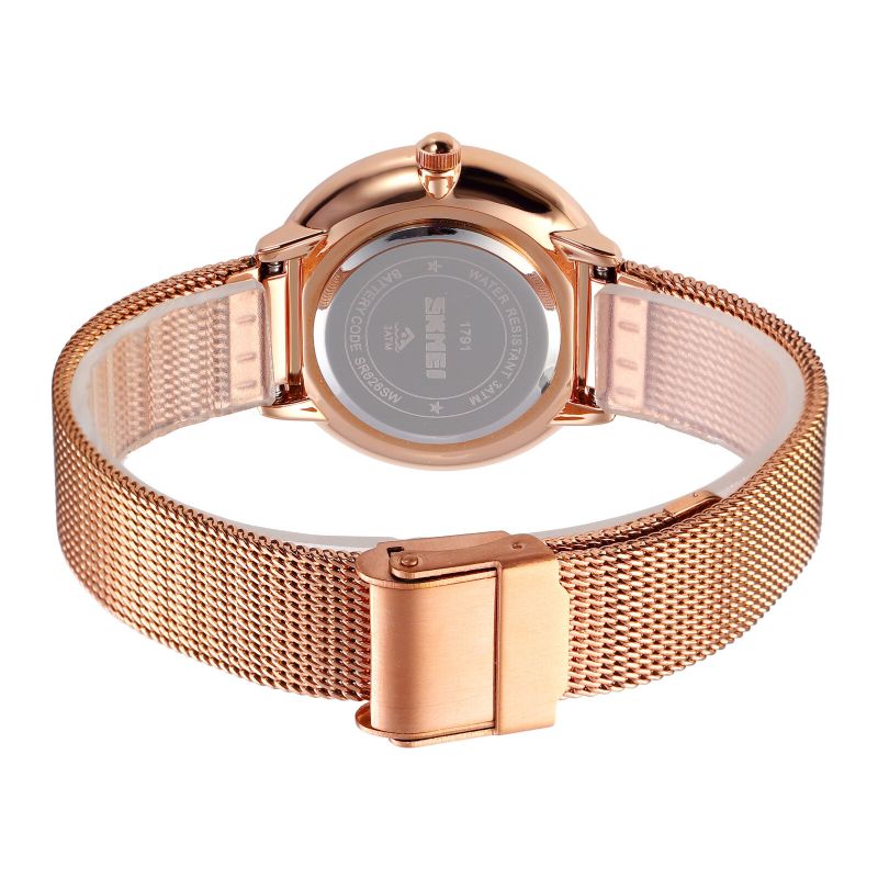 Mode Élégante Femmes Montre Casual Bracelet En Acier Inoxydable Montre À Quartz Étanche