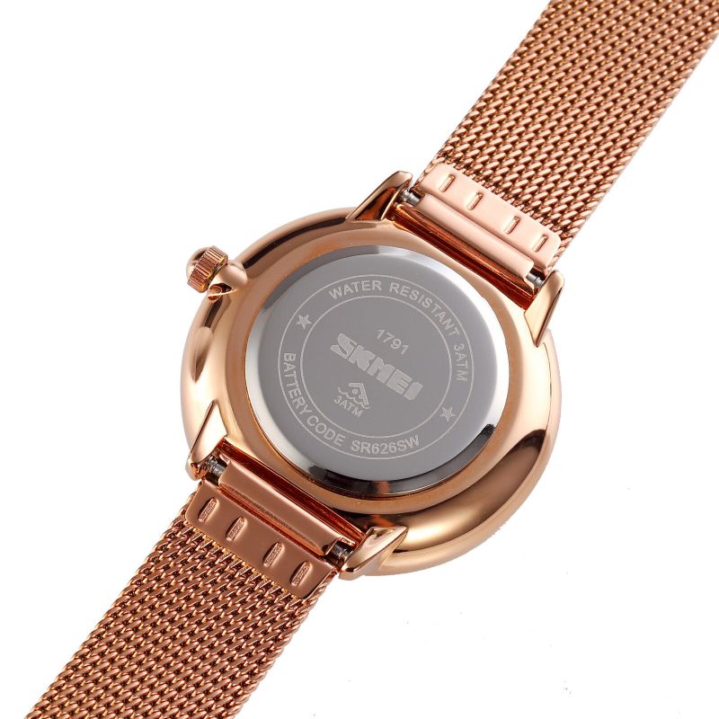 Mode Élégante Femmes Montre Casual Bracelet En Acier Inoxydable Montre À Quartz Étanche