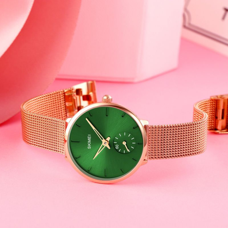 Mode Élégante Femmes Montre Casual Bracelet En Acier Inoxydable Montre À Quartz Étanche