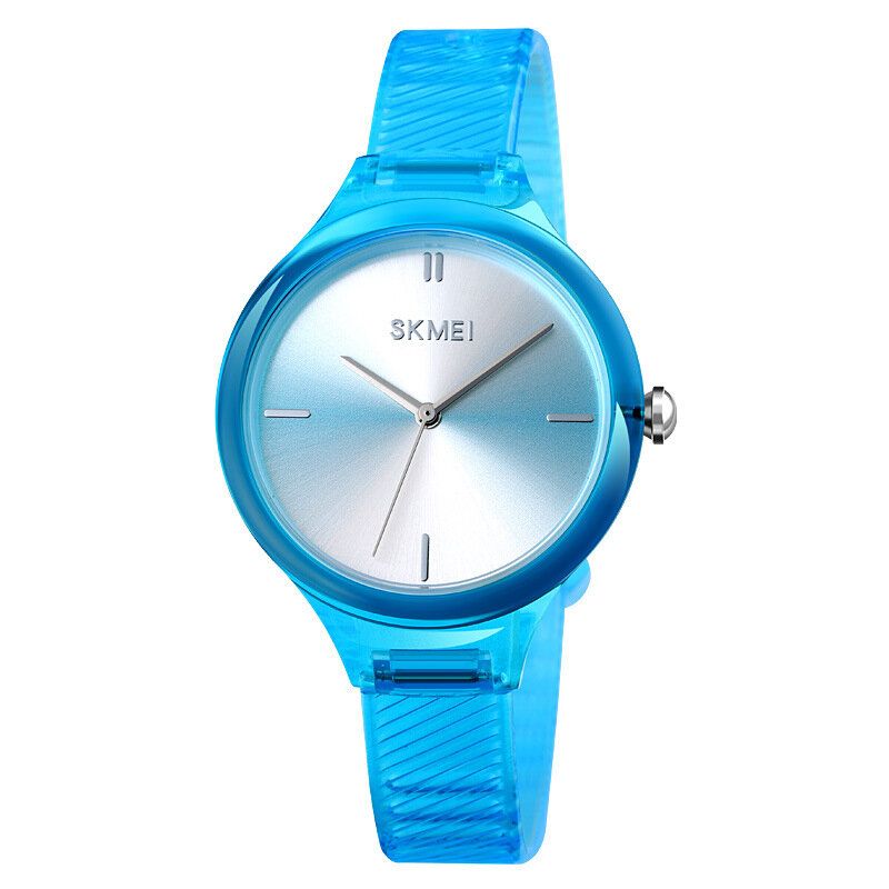 Mode Femme Montre Colorée Transparente Étanche Lady Quartz Montre