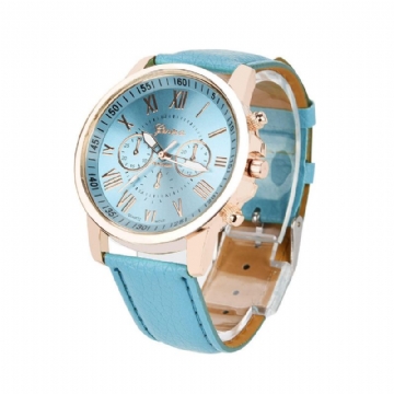 Mode Femme Montre Légère Luxe Casual Bracelet En Cuir Montre À Quartz