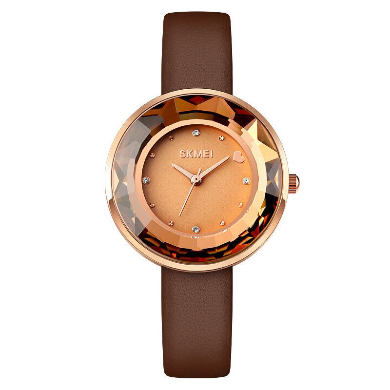 Mode Femme Montre Miroir De Coupe En Trois Dimensions Simple Petit Cadran Dame Montre À Quartz