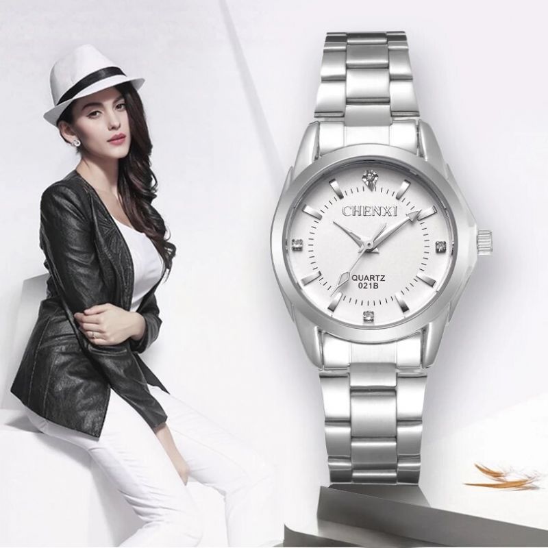 Mode Femme Montre Petit Cadran Bracelet En Acier Inoxydable Femme Montre À Quartz