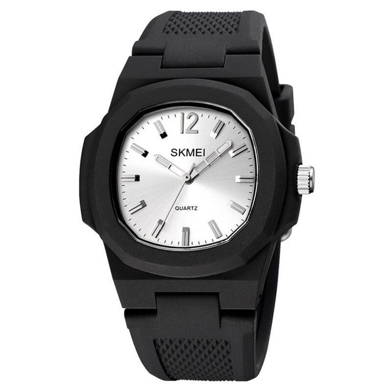 Mode Hommes Montre Cadran Hexagonal Créatif Simple 5atm Montre À Quartz Étanche