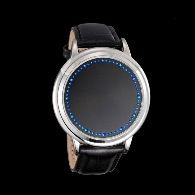 Mode Sport Led Écran Tactile Montre Ceinture Couple Montre Pour Hommes Femmes