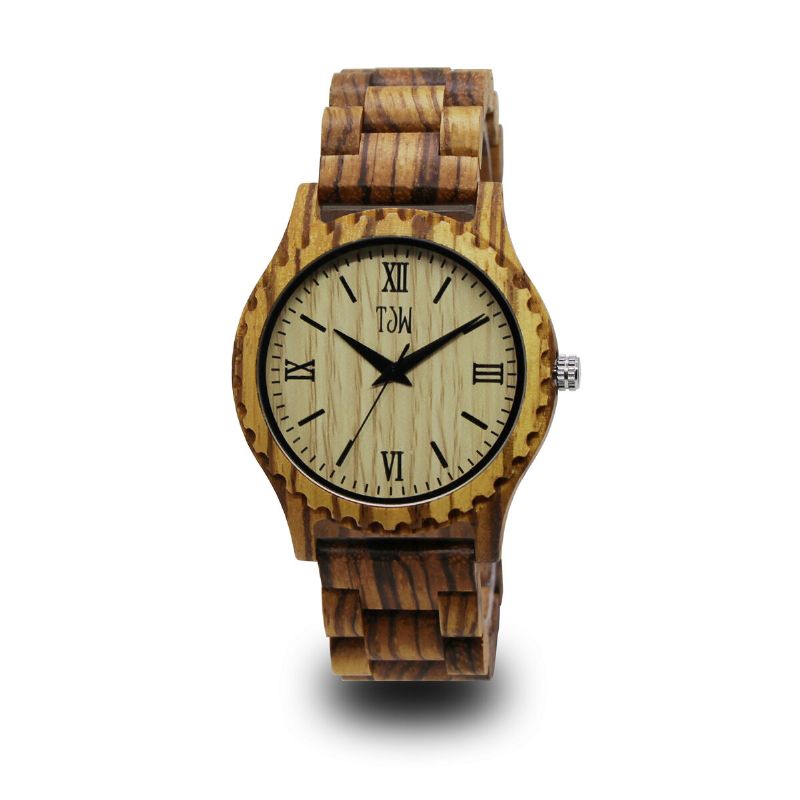 Montre En Bois De Mode Cadran Simple Hommes Montre De Mode Montre À Quartz