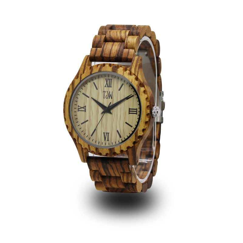 Montre En Bois De Mode Cadran Simple Hommes Montre De Mode Montre À Quartz