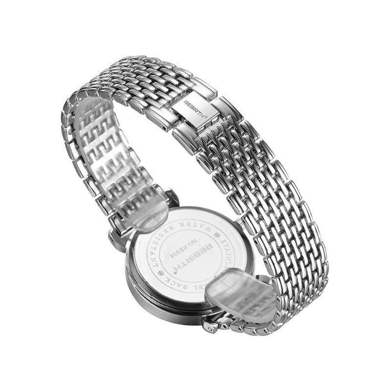 Montre-bracelet En Acier Au Design Élégant Pour Femme Chiffres Romains Montres À Quartz