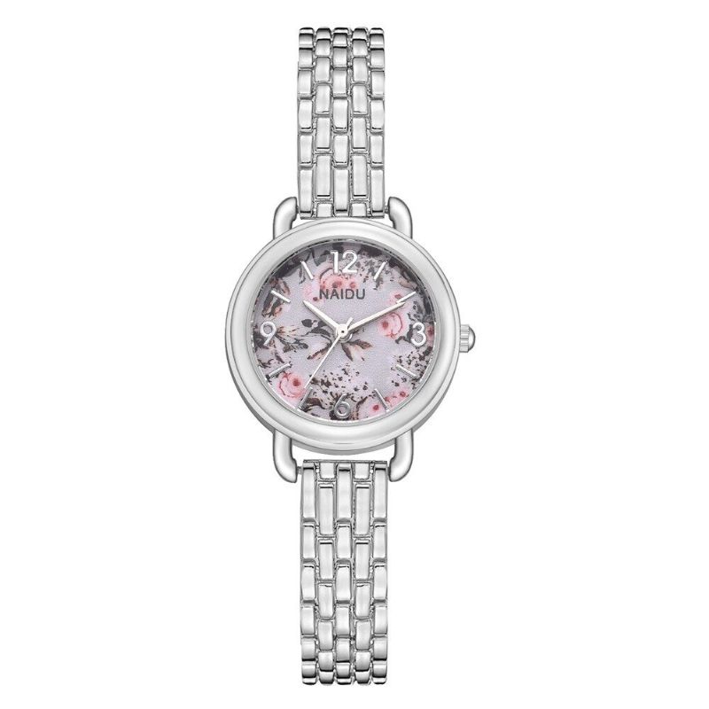 Montre-bracelet Décorative Pour Dames De Style Décontracté Montre À Quartz Avec Bande En Acier