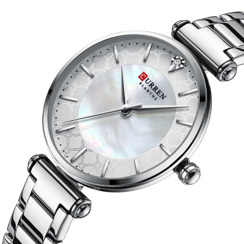 Montre-bracelet Étanche Pour Dames De Style Décontracté En Acier Inoxydable Montres À Quartz