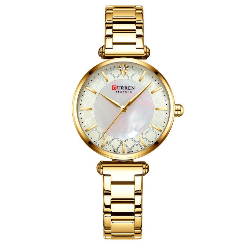 Montre-bracelet Étanche Pour Dames De Style Décontracté En Acier Inoxydable Montres À Quartz