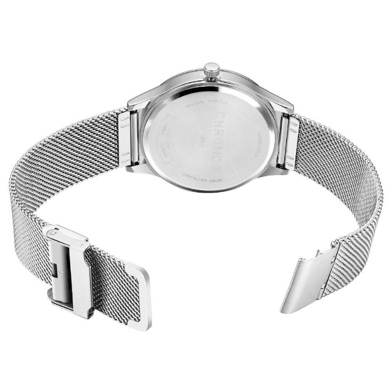 Montre-bracelet Étanche Pour Hommes De Style Décontracté 40 mm Hardlex Dial Ultra Thin Quartz Watch