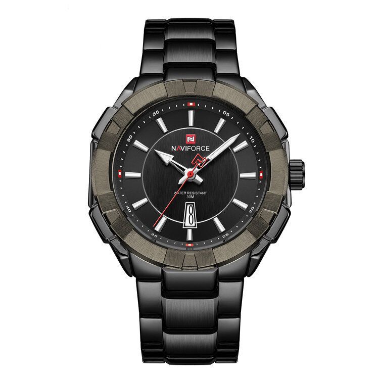 Montre-bracelet Étanche À La Mode Pour Hommes Montre À Quartz De Style Professionnel En Acier