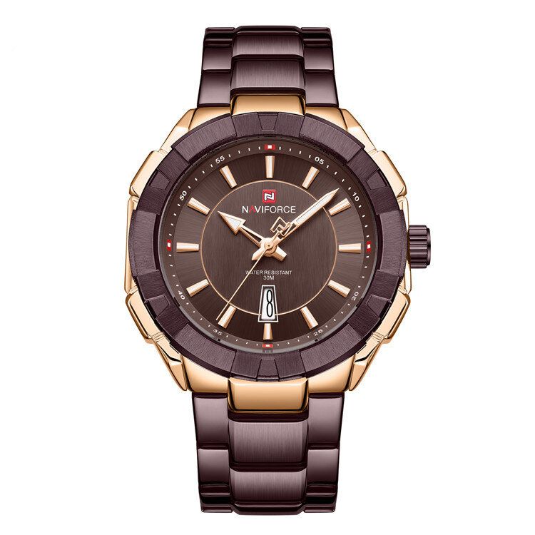 Montre-bracelet Étanche À La Mode Pour Hommes Montre À Quartz De Style Professionnel En Acier