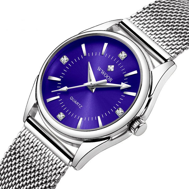 Montre-bracelet Pour Femme De Style Décontracté Avec Petit Cadran Et Montre À Quartz En Acier