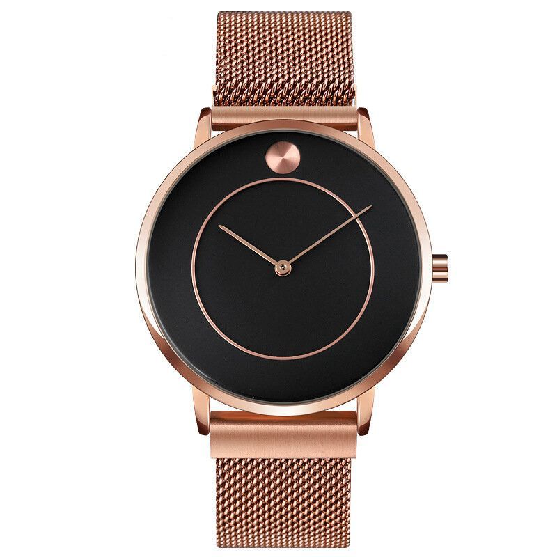 Montre-bracelet À La Mode Pour Hommes Ultra Minces Montre À Quartz Étanche De Style Professionnel