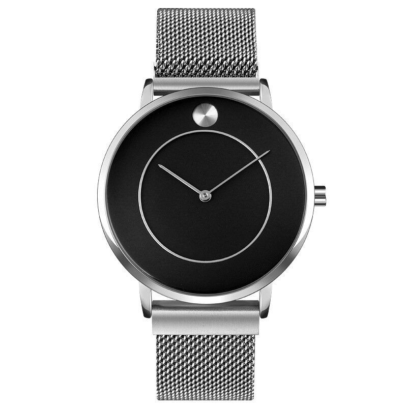 Montre-bracelet À La Mode Pour Hommes Ultra Minces Montre À Quartz Étanche De Style Professionnel