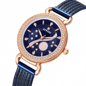 Montre Femme Décontractée Étanche Lumière Luxe Bracelet En Acier Inoxydable Montre À Quartz