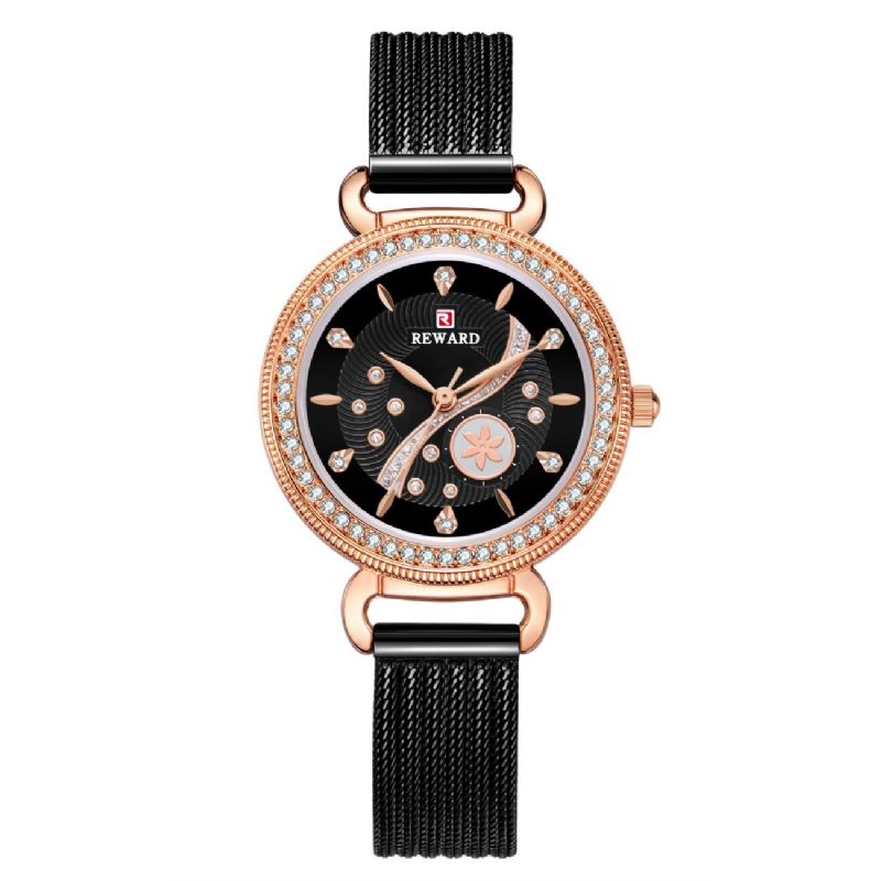 Montre Femme Décontractée Étanche Lumière Luxe Bracelet En Acier Inoxydable Montre À Quartz