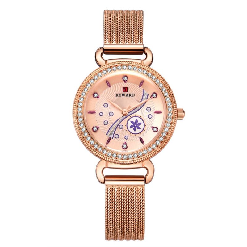 Montre Femme Décontractée Étanche Lumière Luxe Bracelet En Acier Inoxydable Montre À Quartz