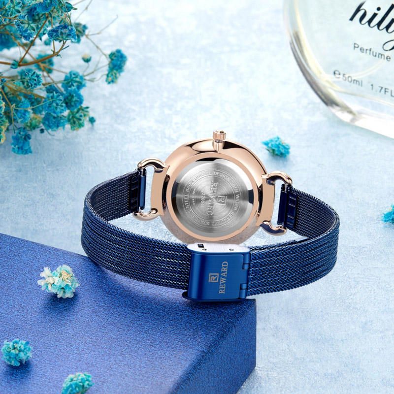 Montre Femme Décontractée Étanche Lumière Luxe Bracelet En Acier Inoxydable Montre À Quartz