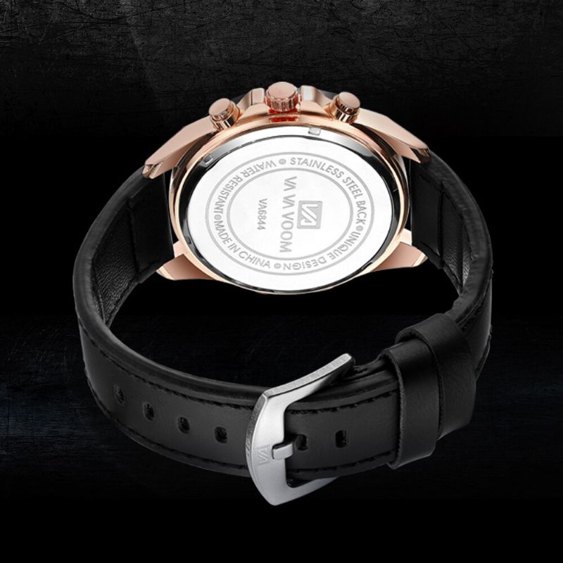 Montre Homme D'affaires Cadran Tridimensionnel Bracelet Acier Montre Quartz Étanche