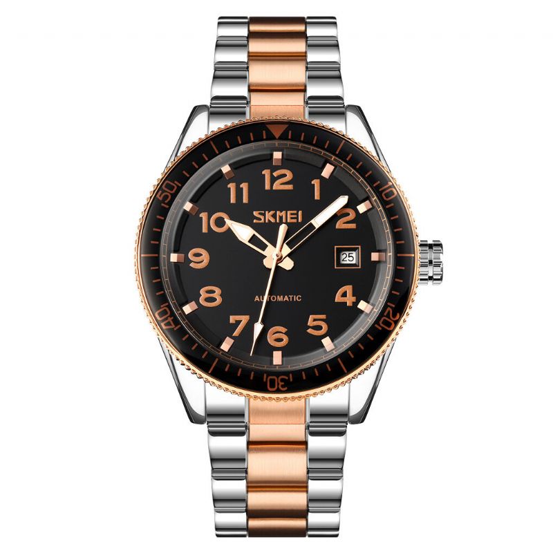 Montre Mécanique Pour Homme Avec Cadran Creux Et Bracelet En Métal