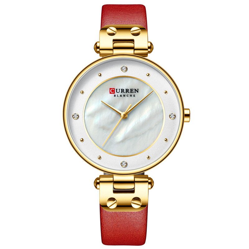 Montre À Quartz Pour Femme Avec Boîtier En Cristal À La Mode