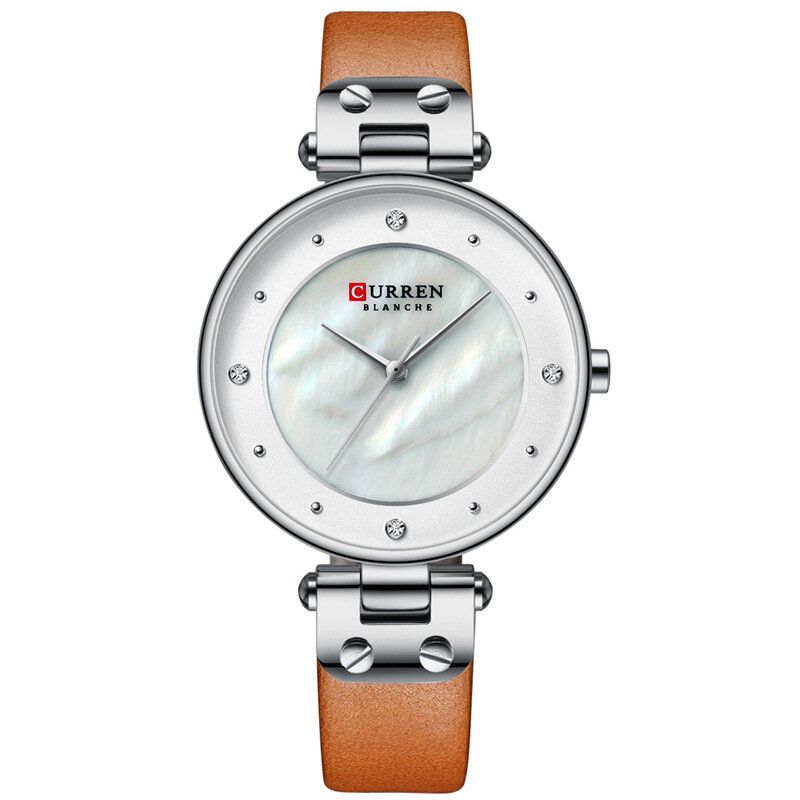 Montre À Quartz Pour Femme Avec Boîtier En Cristal À La Mode