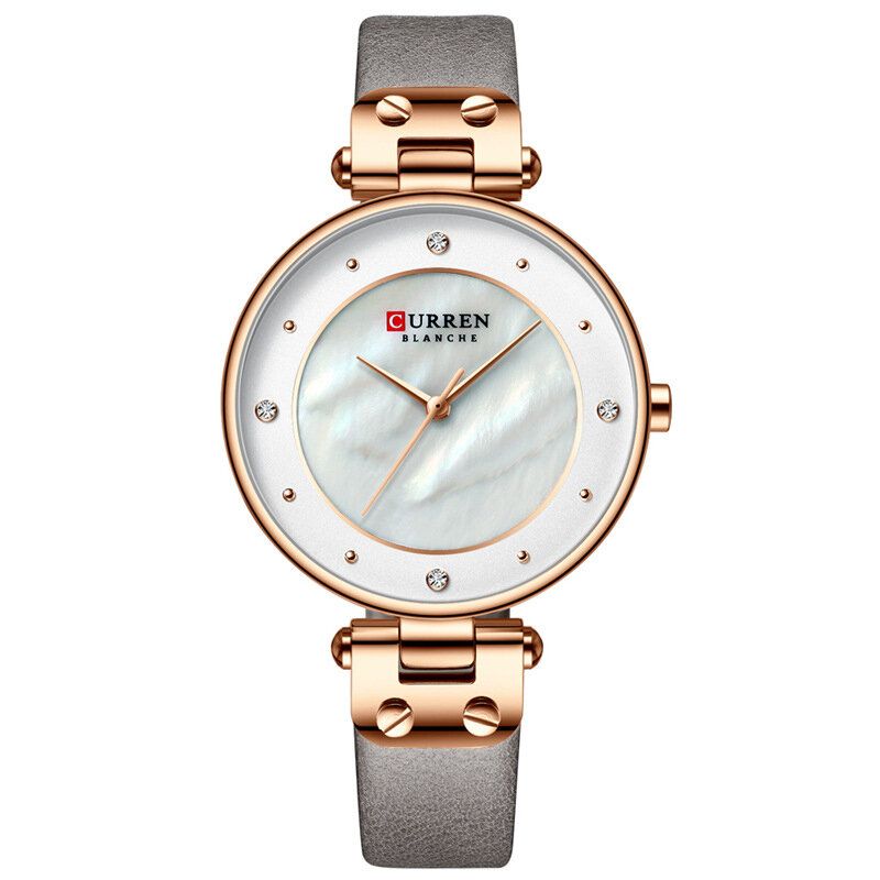 Montre À Quartz Pour Femme Avec Boîtier En Cristal À La Mode