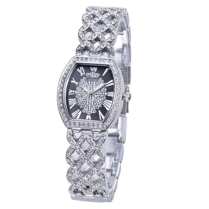 Montre À Quartz Pour Femme Avec Diamants Creux De Luxe