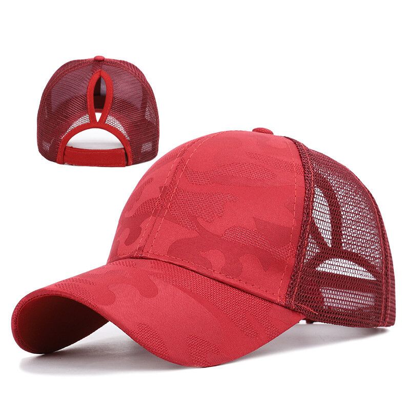 Nouveauté Dames Été Mode Sport Queue De Cheval Casquette De Baseball Femmes Désordre Chignon Chapeau De Baseball