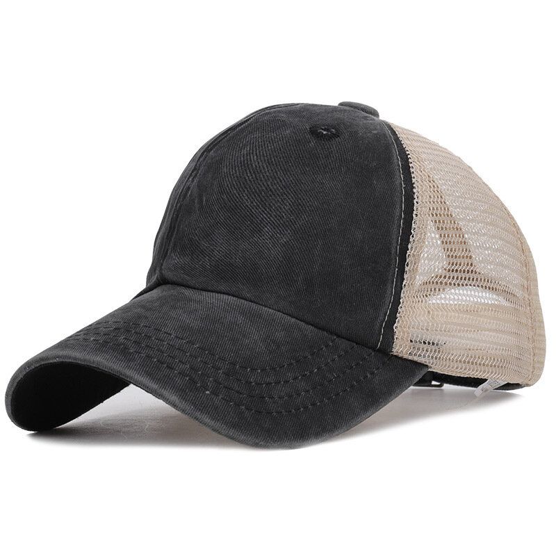 Nouvelle Casquette De Baseball De Sport De Mode D'été Femmes Messy Chignon Chapeau De Baseball