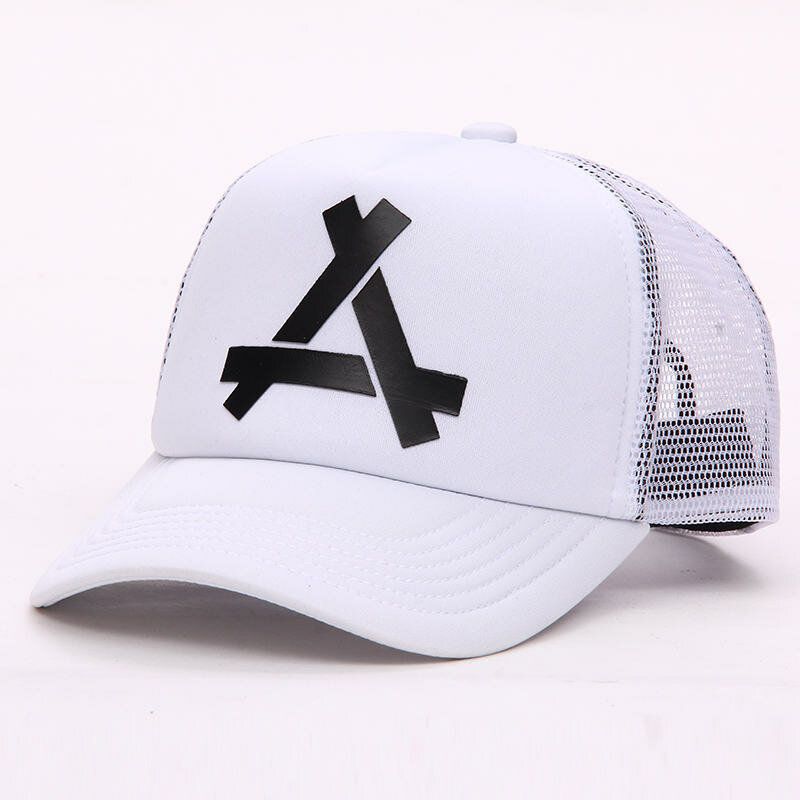 Nouvelle Mode Lettre A Casquette De Baseball Unisexe Net Surface Respirant Hip Hop Chapeaux Été Crème Solaire Chapeau De Soleil