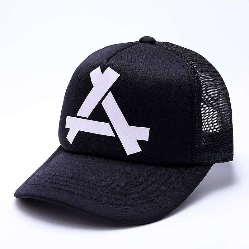 Nouvelle Mode Lettre A Casquette De Baseball Unisexe Net Surface Respirant Hip Hop Chapeaux Été Crème Solaire Chapeau De Soleil