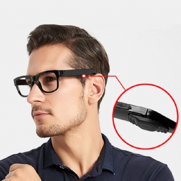 Oreillette Bluetooth Unisexe Anti-lumière Bleue Intelligence Touch Outdoor Riding Plain Glasses